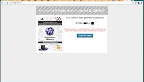 psn code generators are fake